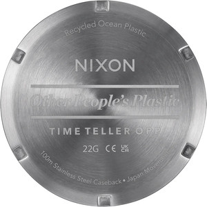 2024 Nixon Orologio Opp Time Teller A1361 - Macchiolina D'asfalto